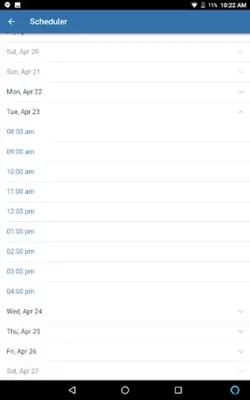 The Scheduling App android App screenshot 1